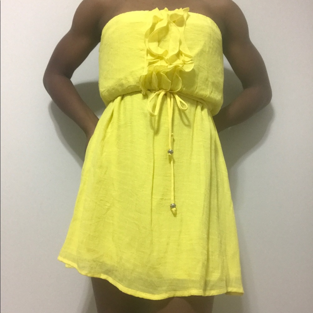 Yellow Stapless Sundress